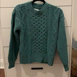 Blue knit sweater